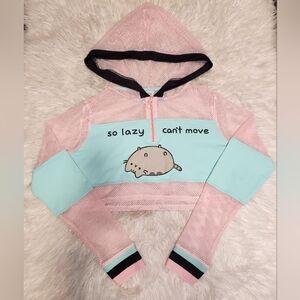 Pusheen Pink and Mint Hoodie for Kids